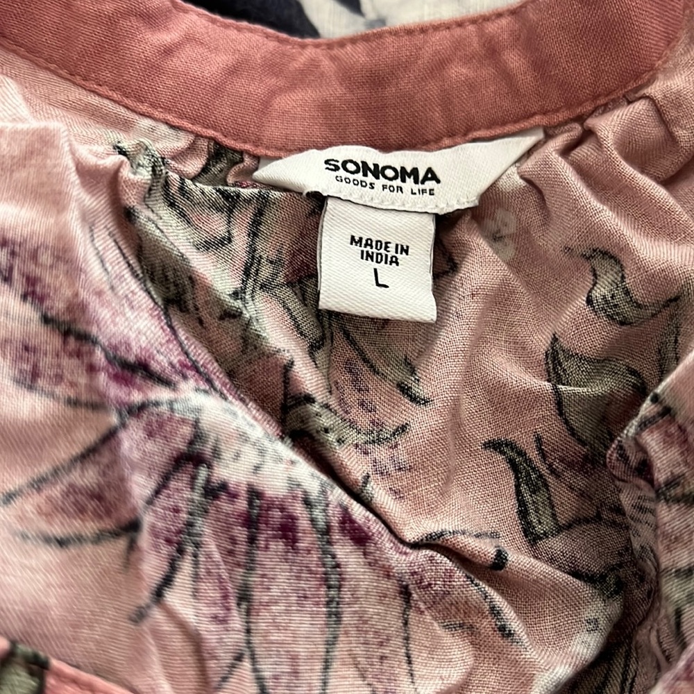 Pink flower romper